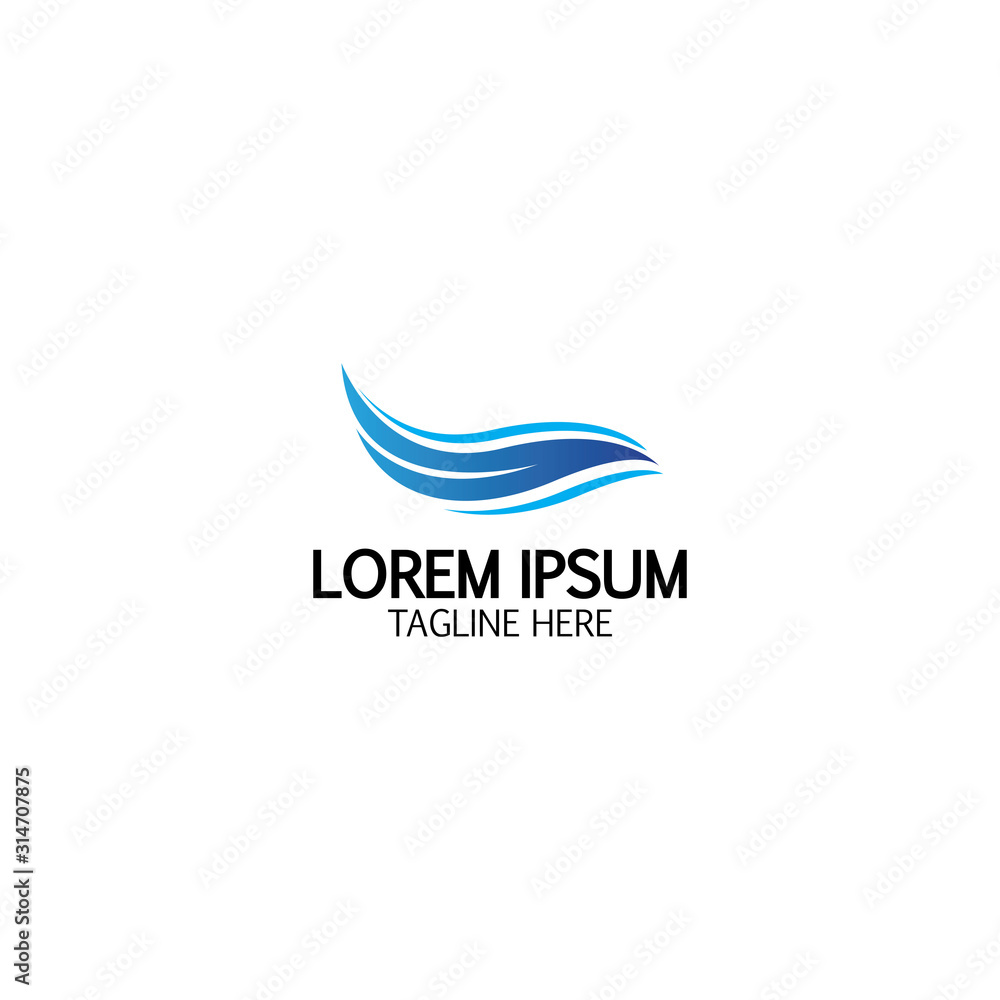 Water wave icon vector Water wave icon vector
