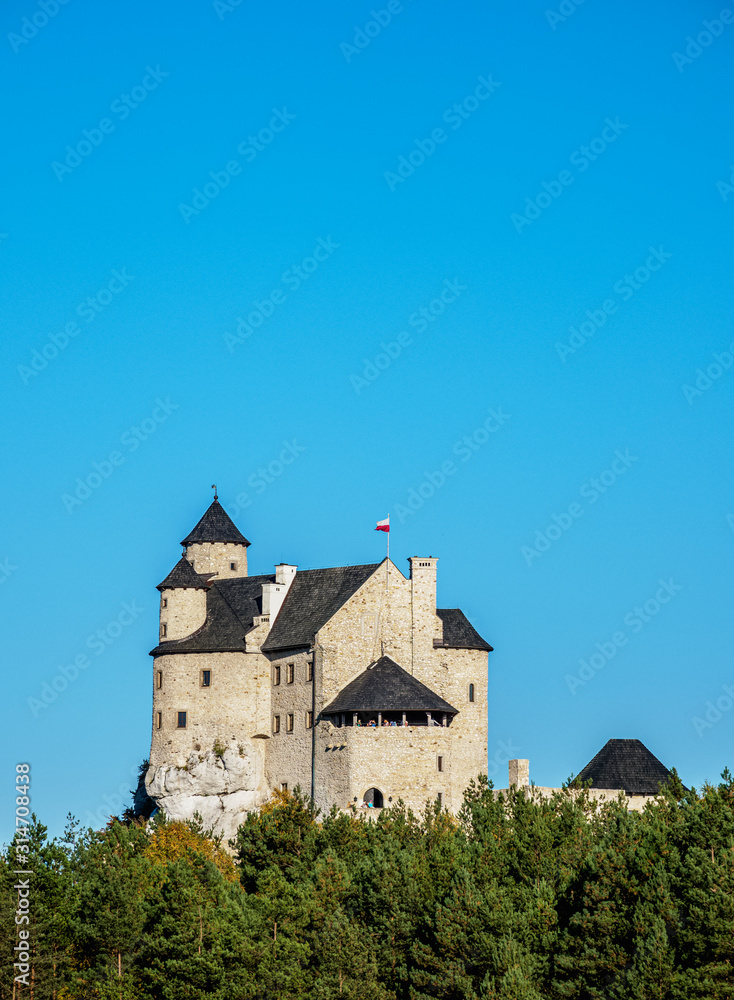 Bobolice Royal Castle, Trail of the Eagles' Nests, Krakow-Czestochowa Upland or Polish Jurassic Highland, Silesian Voivodeship, Poland Bobolice Royal Castle, Trail of the Eagles' Nests, Krakow-Czestochowa Upland or Polish Jurassic Highland, Silesian Voivodeship, Poland