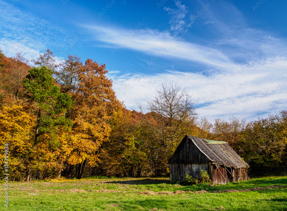 Autumn in Ojcow National Park, Krakow-Czestochowa Upland or Polish Jurassic Highland, Lesser Poland Voivodeship, Poland Autumn in Ojcow National Park, Krakow-Czestochowa Upland or Polish Jurassic Highland, Lesser Poland Voivodeship, Poland
