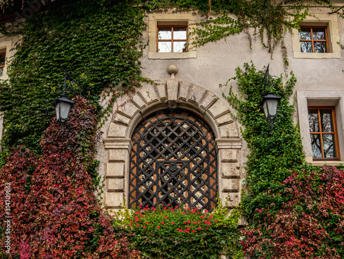 Korzkiew Castle, detailed view, Trail of the Eagles' Nests, Krakow-Czestochowa Upland or Polish Jurassic Highland, Lesser Poland Voivodeship, Poland photo