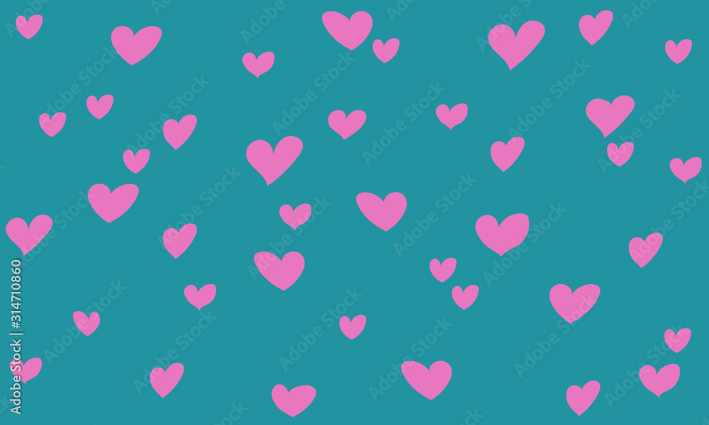 Seamless Pattern With Hearts. It can be used for fabric and ideal for gift paper