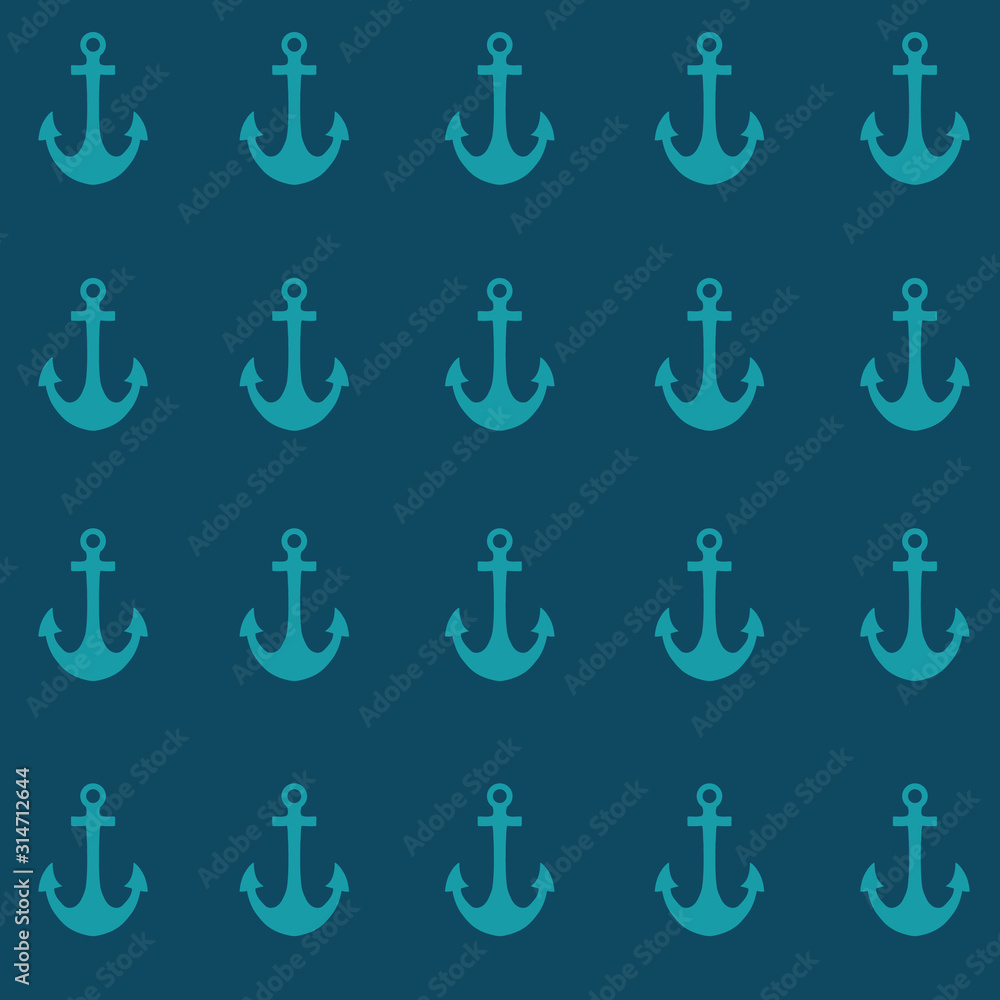 Vector blue aquamarine nautical seamless pattern background Vector blue aquamarine nautical seamless pattern background