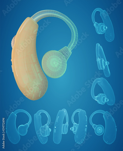 Vector hearing aid, hearing restoration, deaf care