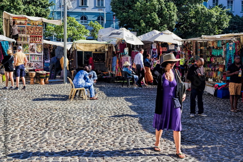 Obraz na płótnie Kapstadt, Greenmarket Square w salonie