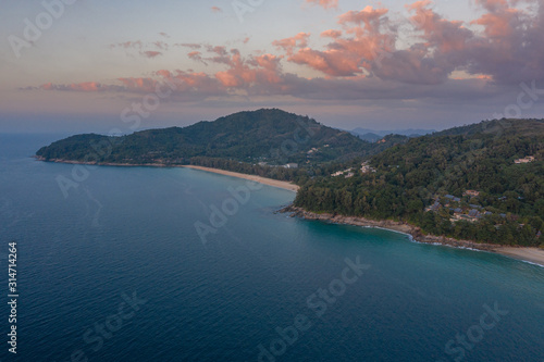 Fototapeta Naklejka Na Ścianę i Meble -  amazing Thailand beautiful seascape and mountain island high season Khao Hua Bon Viewpoint 