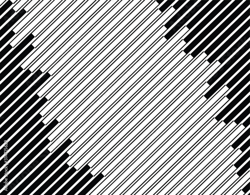 Abstract 3d background with optical illusion wave. Black and white horizontal lines with wavy distortion effect for prints  web pages  template  posters  monochrome backgrounds and pattern