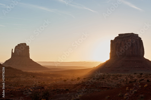 Sunrise in Monument Valley