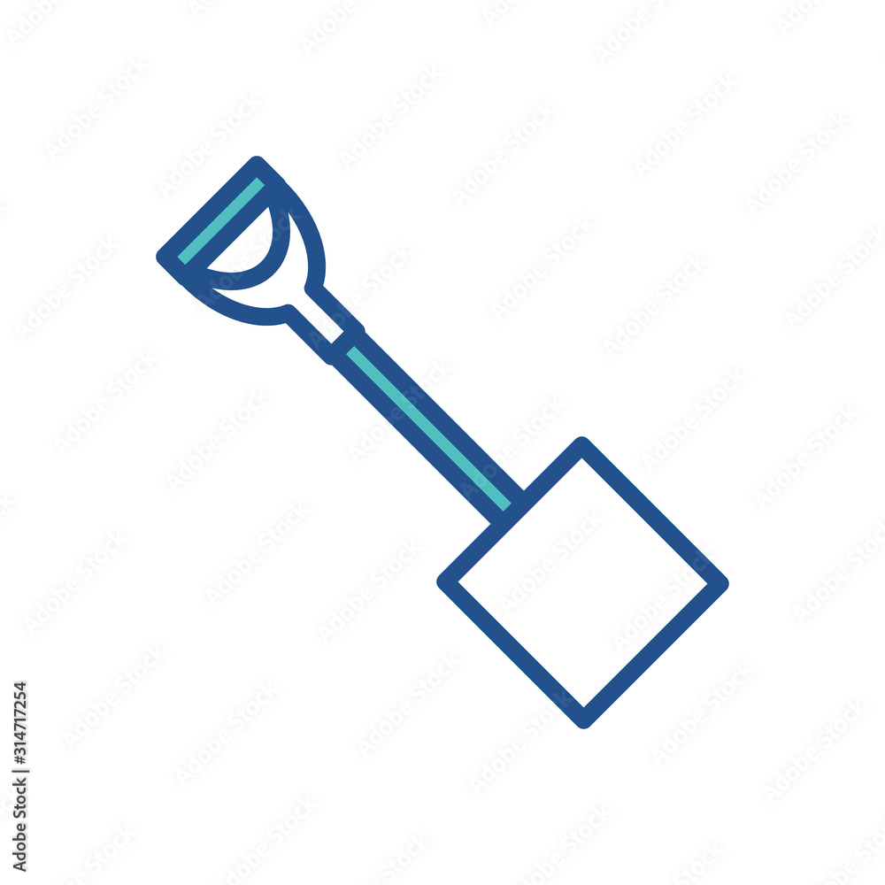 shovel - gardening icon vector design template