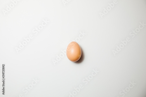 Fresh Easter egg on a white background. happy Easter