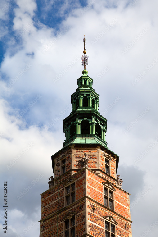 Rosenborg castle tower, Copenhagen, Denmark Rosenborg castle tower, Copenhagen, Denmark