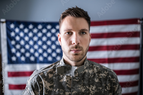 Obraz na plátně Portrait Of Solider