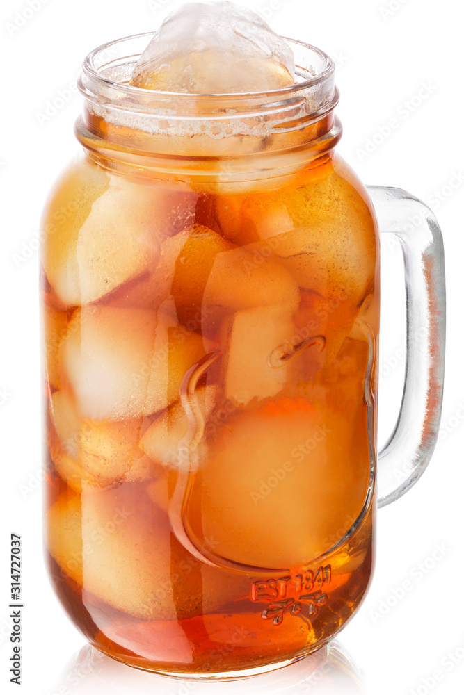Iced tea jar, paths Iced tea jar, paths