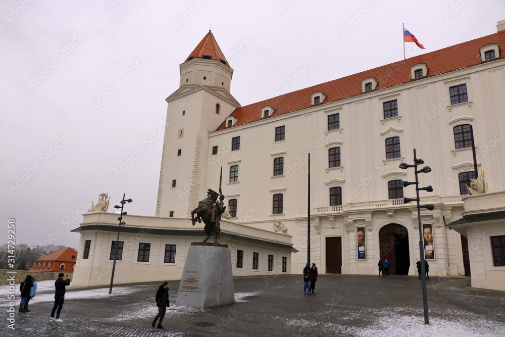 Castle in Bratislava - Slovakia in winter