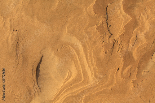 Sand texture in the Gobi desert, Mongolia