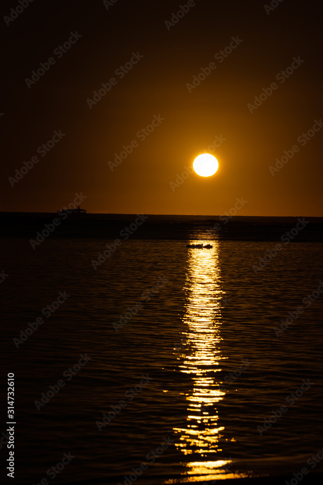 sunset at the sea sunset at the sea
