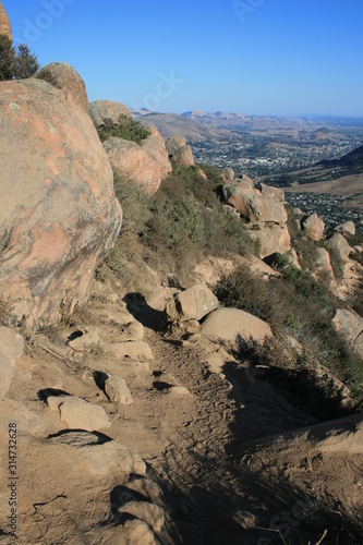 Trail on Bishops Peak San Luis Obispo California Central Coast