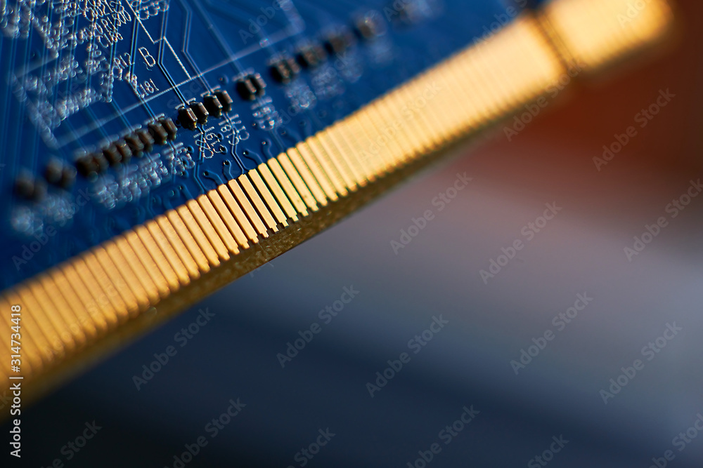 printed circuit Board with chips and radio components electronics printed circuit Board with chips and radio components electronics