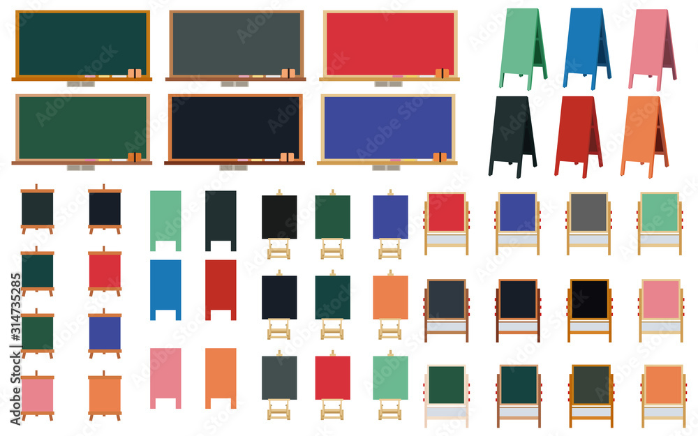 イラスト素材 黒板 パターン イーゼル 背景 Stock Vector Adobe Stock