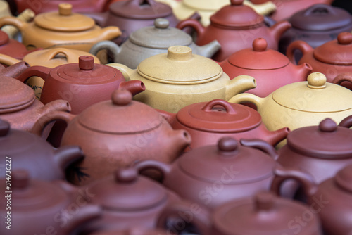 Handmade ceramic teapots for sale on am amtique market photo