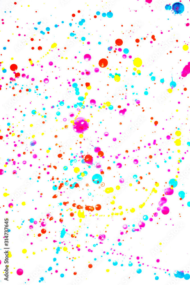 Acrylic Paint Blobs Splatters and spots for Background