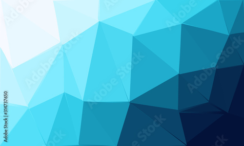 Blue abstract polygon background