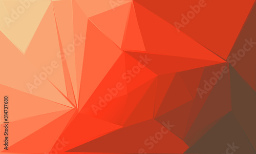 Red polygon yellow fill background