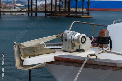 Mooring gear and anchor of smal fishing boat