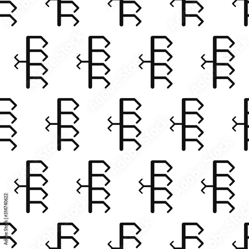 Seamless pattern with ethnic Scandinavian elements