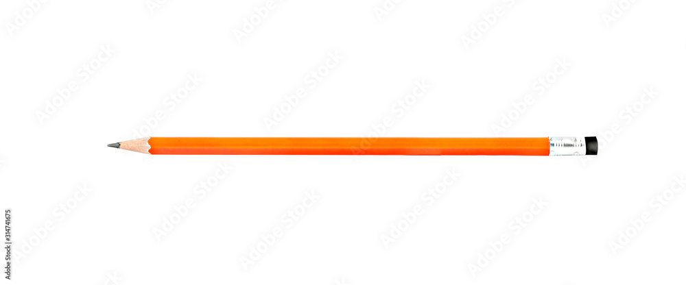 Pencil with Copy Space Isolated on a White Background. Pencil with Copy Space Isolated on a White Background.
