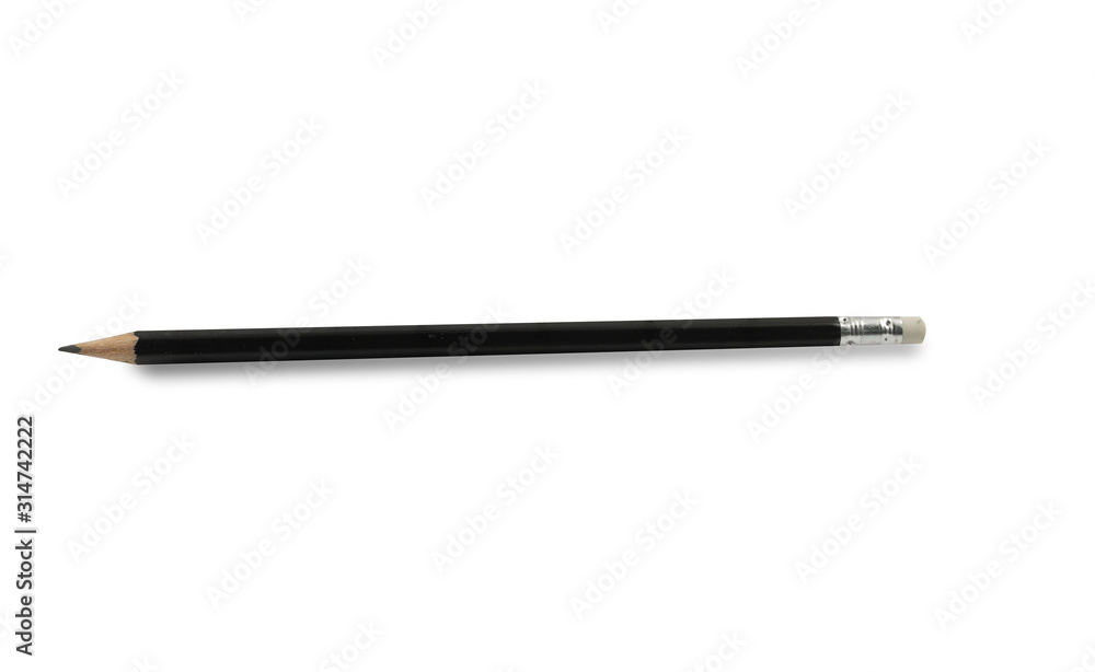 Pencil with Copy Space Isolated on a White Background. Pencil with Copy Space Isolated on a White Background.