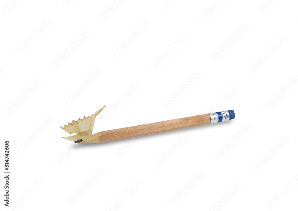 Pencil with Copy Space Isolated on a White Background. Pencil with Copy Space Isolated on a White Background.