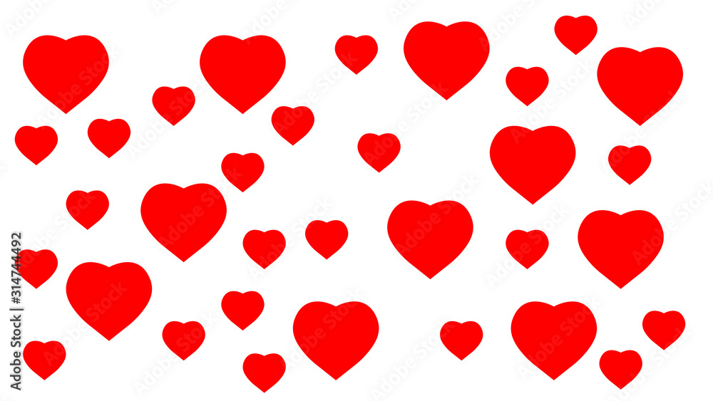 Heart icon background. Heart illustration 