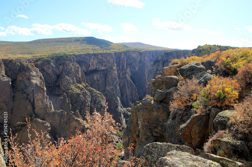 Black canyon park in Colorado, USA