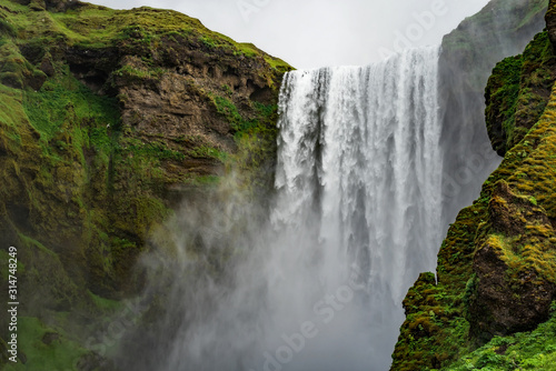 Fototapeta Naklejka Na Ścianę i Meble -  Iceland - Up Close and Personal with Skogafoss Falls