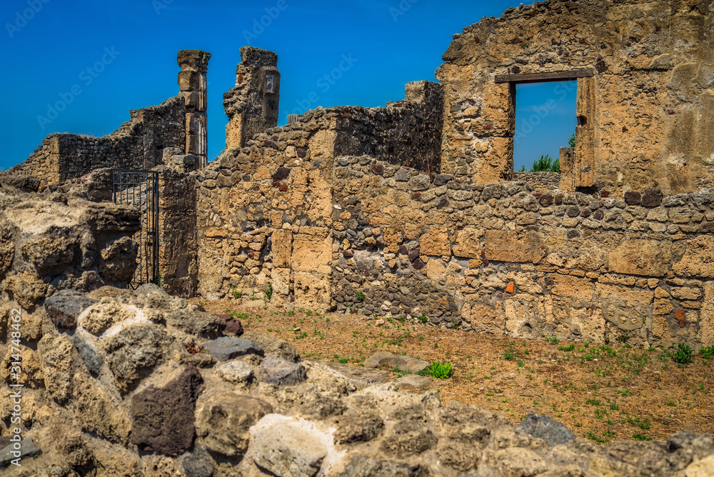 Italy - An Unnecessary Gate - Ruins of Pompeii