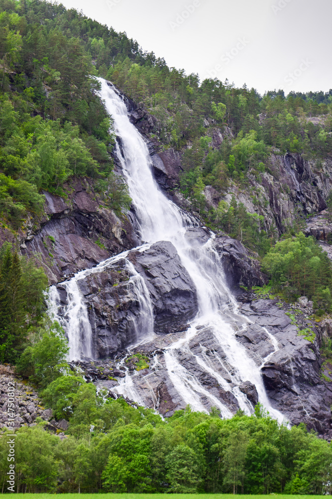 Obraz premium Waterfall in Norway.
