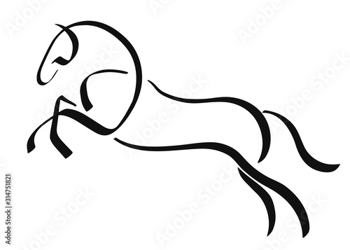 Elementary linear image of a horse