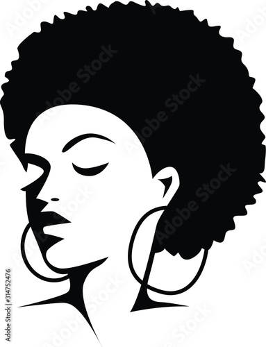 Afro Woman Black Magic Silhouette Magic