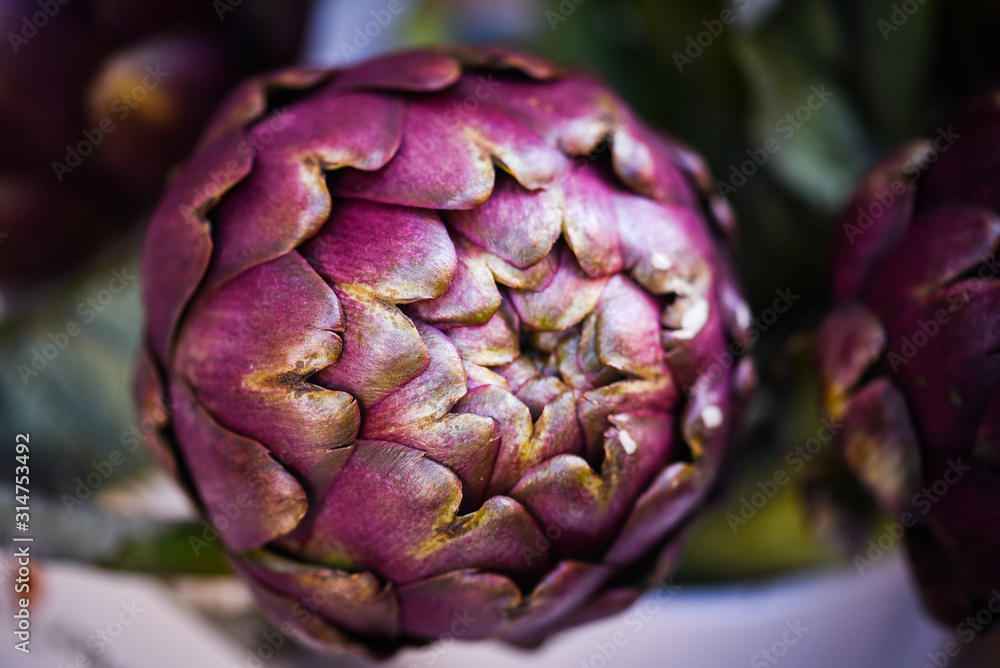 Obraz premium fresh artichoke close up view