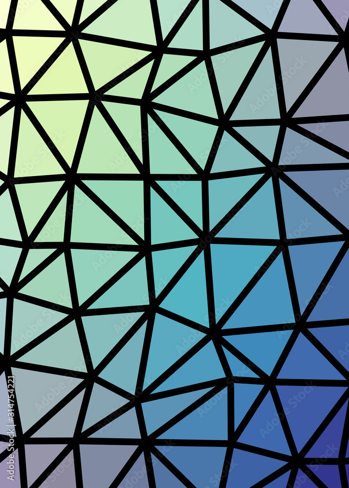 Abstract Low Polygon gradient Generative Art background illustration Abstract Low Polygon gradient Generative Art background illustration