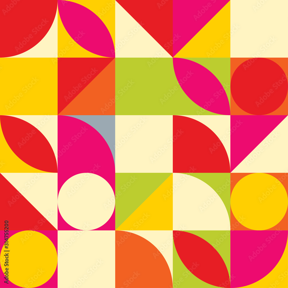 geometric abstract background, poster design, simple shapes in c