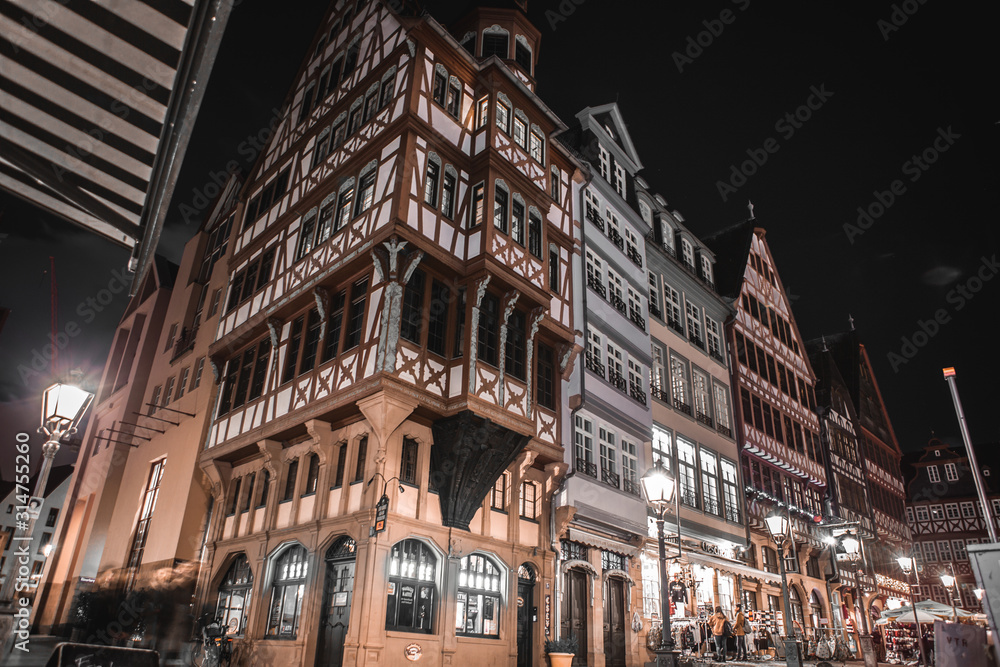  Dom-Römer. The city of old old building in the city of Frankfurt am Main. Old houses and buildings in Germany. 10.01.2020 Frankfurt am Main Germany.