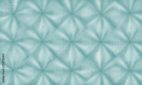 Abstract shiny metal background with circular brushed texture in light blue colors