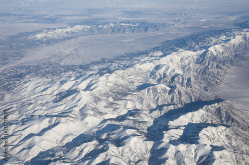 Desert Mountains of Nevada (supposedly) from airplane