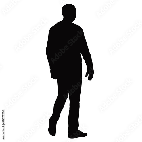 a man body silhouete vector photo