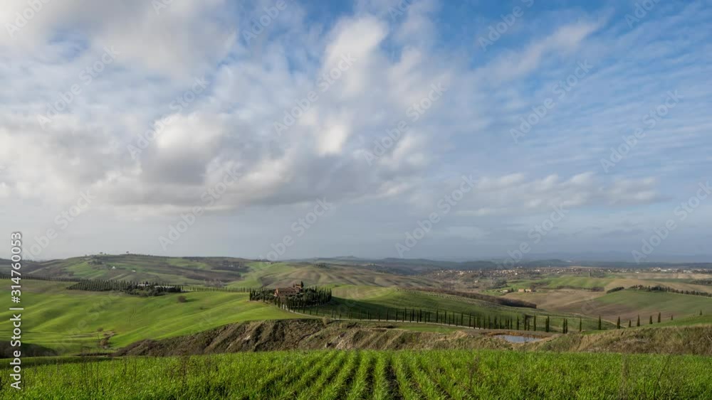 Rolling Hills of Tuscany Time Lapse Rolling Hills of Tuscany Time Lapse