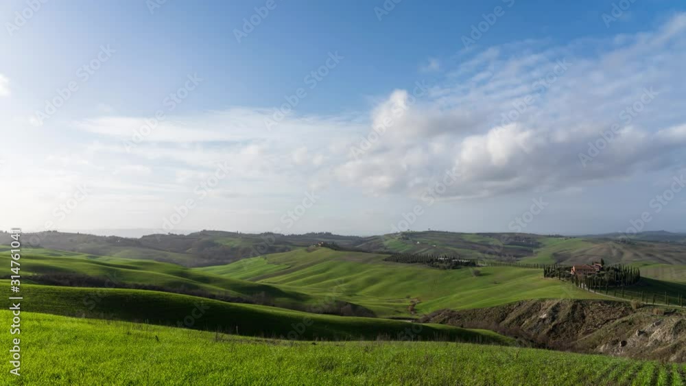 Rolling Hills of Tuscany Time Lapse Rolling Hills of Tuscany Time Lapse