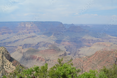 Early Summer In Arizona: Looking North Across the Grand Canyon from Grandview Point along Desert View Drive on the South Rim