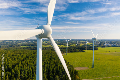 Fotografia Wind Turbines Windmill Energy