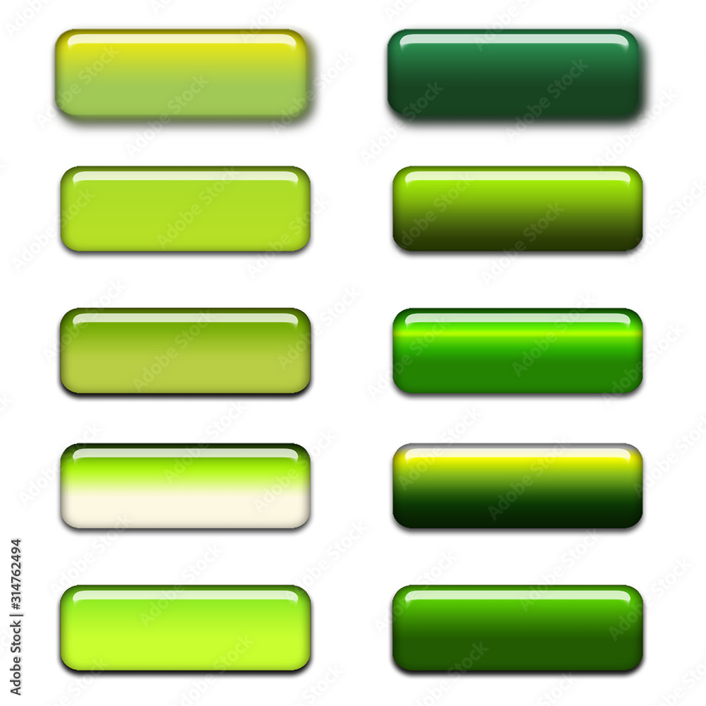Glass classy buttons like apple style with glow effects Glass classy buttons like apple style with glow effects
